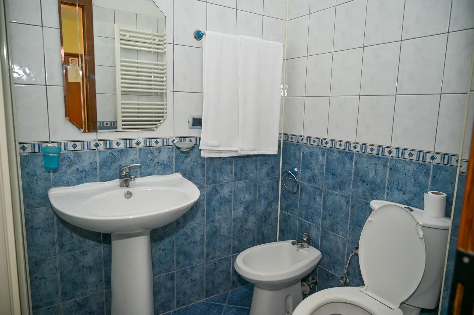 Private bathroom with walk-in shower — Vila Emes, Plazh, Durrës